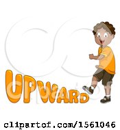 Poster, Art Print Of Boy Walking Upward With Text