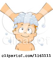 Poster, Art Print Of Toddler Girl Getting Her Hair Washed