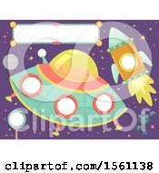Poster, Art Print Of Ufo Rocket And Sign