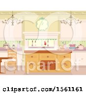 Poster, Art Print Of Victorian Themed Kitchen Interior