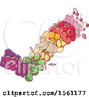 Poster, Art Print Of Check Mark Formed Of Colorful Fruit