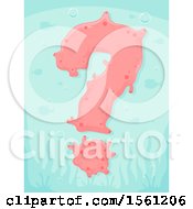 Clipart Of A Question Mark Made Of Corals Royalty Free Vector Illustration by BNP Design Studio