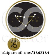 Star Constellation And Capricorn Zodiac Symbol