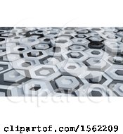 Poster, Art Print Of 3d Hexagonal Background