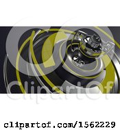 Clipart Of A 3d Sports Trophy Background Royalty Free Illustration