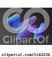 Poster, Art Print Of 3d Background With A Fluid Abstract Shape