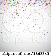 Clipart Of A Confetti Background Royalty Free Vector Illustration
