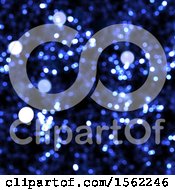 Clipart Of A Blue Bokeh Background Royalty Free Illustration