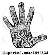 Tribal Hand In Black And White
