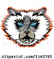 Poster, Art Print Of Himalayan Cat Mascot Head