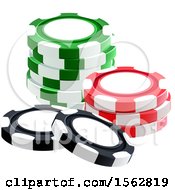 Poster, Art Print Of Stack Of Poker Chips