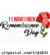Poster, Art Print Of Red Poppy Flower Remembrance Day Design