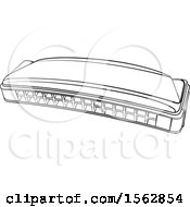 Poster, Art Print Of Lineart Mouth Organ Harmonica