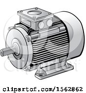 Silver Electric Motor