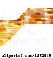 Clipart Of A Golden And White Abstract Background Royalty Free Vector Illustration