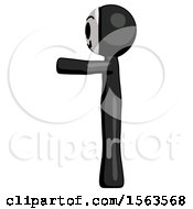 Poster, Art Print Of Black Little Anarchist Hacker Man Pointing Left