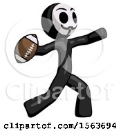 Poster, Art Print Of Black Little Anarchist Hacker Man Throwing Football