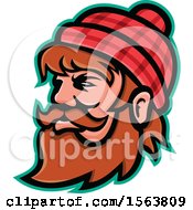 Clipart Of A Mascot Of Paul Bunyan Royalty Free Vector Illustration by patrimonio