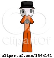 Orange Plague Doctor Man Laugh Giggle Or Gasp Pose by Leo Blanchette