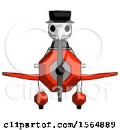 Poster, Art Print Of White Plague Doctor Man In Geebee Stunt Plane Front View