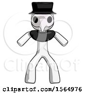 Poster, Art Print Of White Plague Doctor Male Sumo Wrestling Power Pose