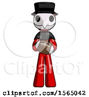 Poster, Art Print Of Red Plague Doctor Man Giving Football To You