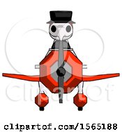 Poster, Art Print Of Red Plague Doctor Man In Geebee Stunt Plane Front View