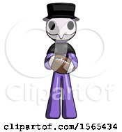 Poster, Art Print Of Purple Plague Doctor Man Giving Football To You