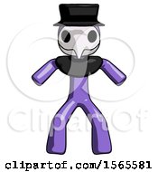 Poster, Art Print Of Purple Plague Doctor Male Sumo Wrestling Power Pose