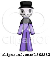 Purple Plague Doctor Man Standing Facing Forward