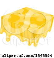 Clipart Of A Honeycomb Block Royalty Free Vector Illustration