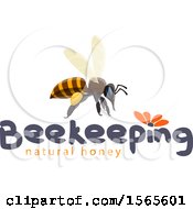 Poster, Art Print Of Honey Bee Over Text
