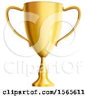 Clipart Of A Gold Trophy Cup Royalty Free Vector Illustration