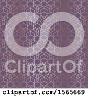 Poster, Art Print Of Gold And Purple Geometric Pattern