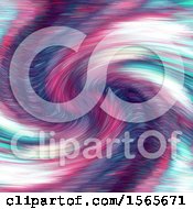 Clipart Of A Colorful Swirl Background Royalty Free Illustration