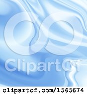Clipart Of A Blue Marble Background Royalty Free Vector Illustration