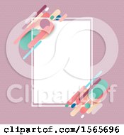 Clipart Of A Retro Styled Frame Royalty Free Vector Illustration