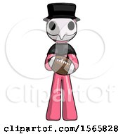 Poster, Art Print Of Pink Plague Doctor Man Giving Football To You