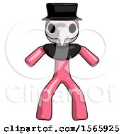 Poster, Art Print Of Pink Plague Doctor Male Sumo Wrestling Power Pose