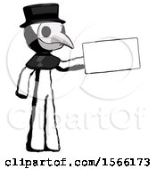 Poster, Art Print Of Ink Plague Doctor Man Holding Large Envelope
