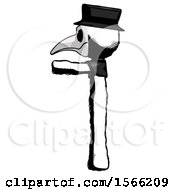 Poster, Art Print Of Ink Plague Doctor Man Pointing Left