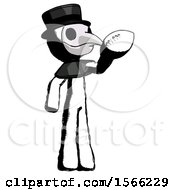 Poster, Art Print Of Ink Plague Doctor Man Holding Football Up