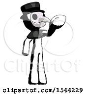 Ink Plague Doctor Man Holding Football Up