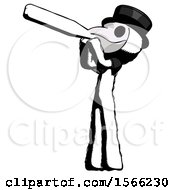 Poster, Art Print Of Ink Plague Doctor Man Thermometer In Mouth