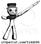 Poster, Art Print Of Ink Plague Doctor Man Demonstrating That Indeed The Pen Is Mightier