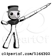Poster, Art Print Of Ink Plague Doctor Man Pen Is Mightier Than The Sword Calligraphy Pose