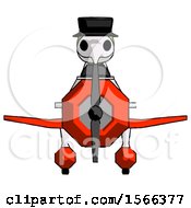 Poster, Art Print Of Green Plague Doctor Man In Geebee Stunt Plane Front View