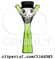 Poster, Art Print Of Green Plague Doctor Man Hands Up