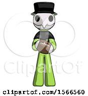 Poster, Art Print Of Green Plague Doctor Man Giving Football To You