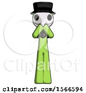 Poster, Art Print Of Green Plague Doctor Man Laugh Giggle Or Gasp Pose